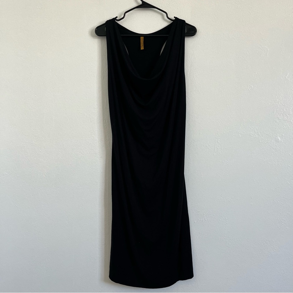 Rachel Pally Black Cowl Neck Midi Dress